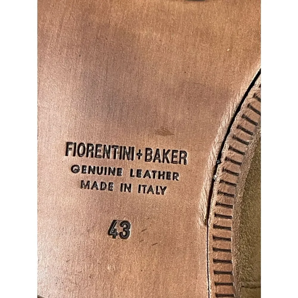 Florentini + Baker Men's Suede Chukka Boots in Beige Suede with Dark Laces